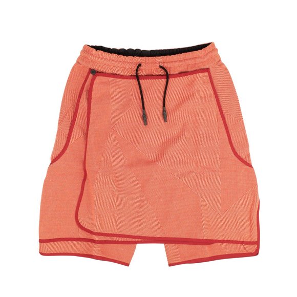 BYBORRE Red Asymmetrical Knit Mini Skort Size XL $515